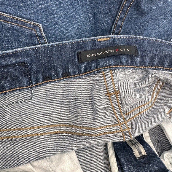 John Varvatos Jeans Men 28 Blue Star USA Denim Dark Wash Classic Straight Leg - Picture 3 of 14